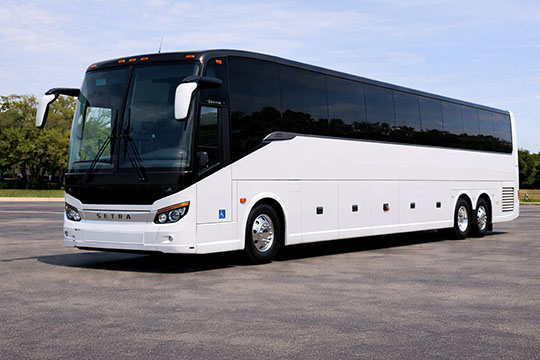 56-passenger charter bus available for charter in West Valley City, UT